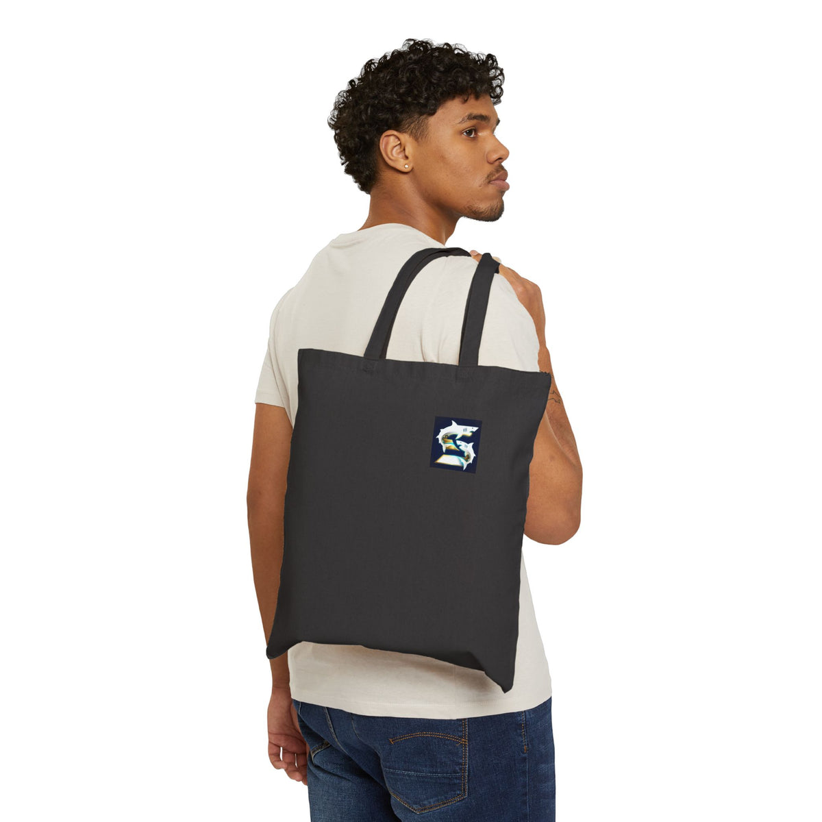 Shark Coin Canvas Tote